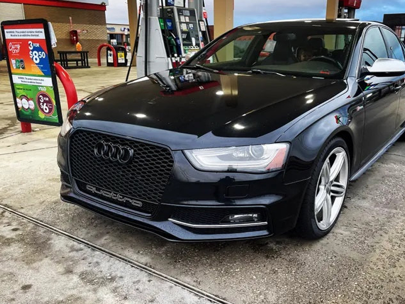 Audi A4 LIFT B8 2011-2014 Front Grill, Honeycomb Grill, RS4 Black Quattro Style